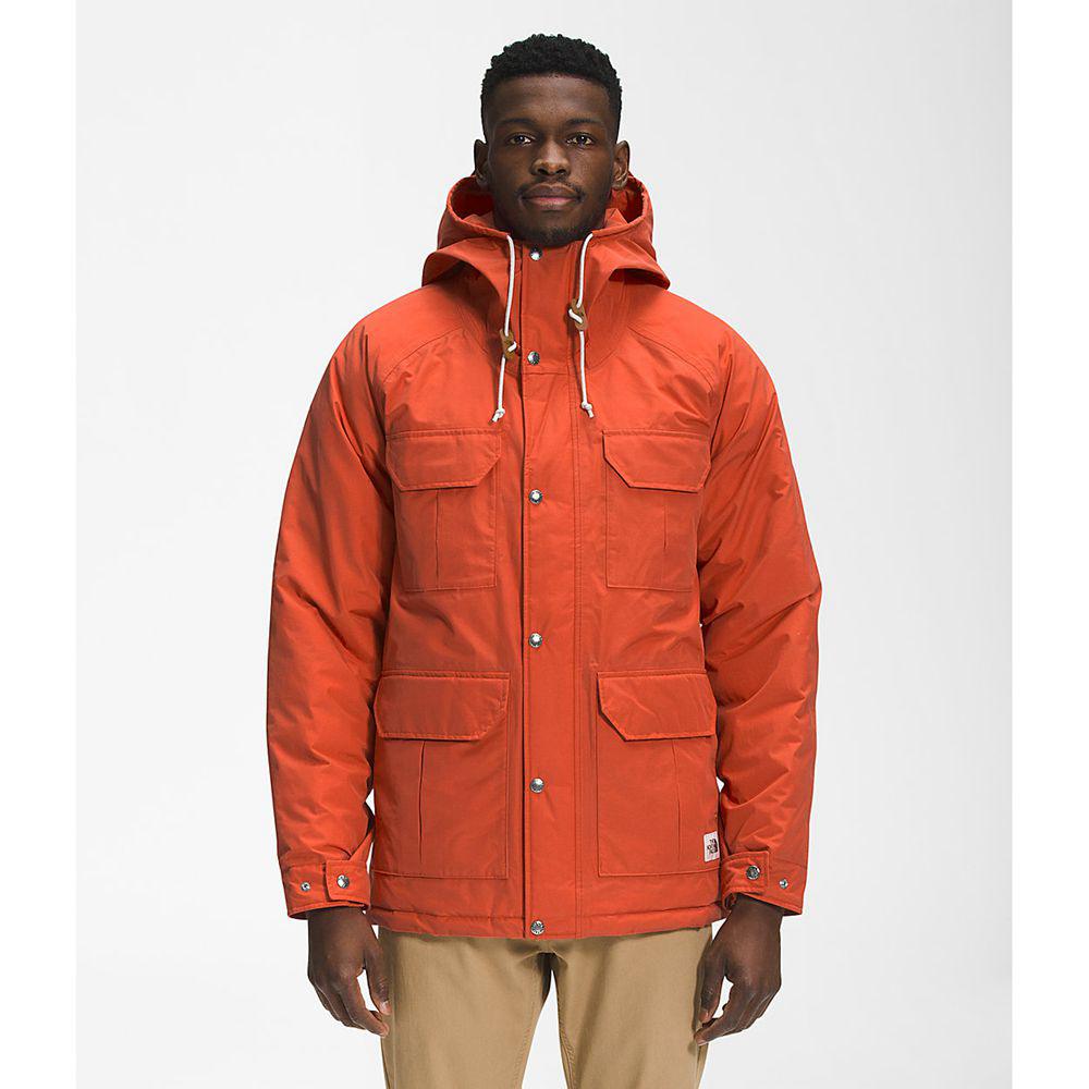 The North Face Thermoball™ Dryvent™ Mountain Parka Ανδρικα Αδιάβροχα Μπουφάν - Πορτοκαλι / Ελιά Πρασ